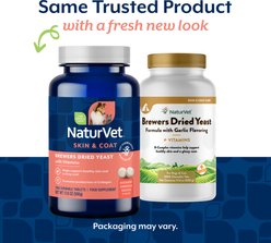 NaturVet Brewers Dried Yeast Skin & Coat Supplement Tablets for Dogs & Cats, 1000 count slide 2 of 7