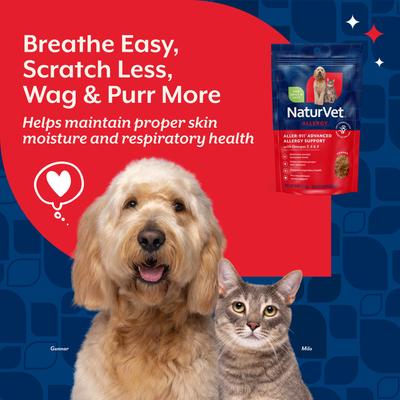 Show full view: NaturVet Aller-911 Allergy Aid Supplement Powder for Dogs & Cats, 9-oz bag slide 3 of 11