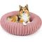 Show in main carousel: LFC PETS Donut Bolster Dog & Cat Bed with Removable Cover, Pink, Medium slide 4 of 11