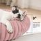 Show in main carousel: LFC PETS Donut Bolster Dog & Cat Bed with Removable Cover, Pink, Medium slide 5 of 11