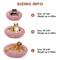 Show in main carousel: LFC PETS Donut Bolster Dog & Cat Bed with Removable Cover, Pink, Medium slide 3 of 11