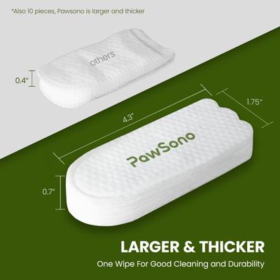 Show full view: PawSono Dog & Cat Ear Finger Cleaner Wipes, 50 count slide 6 of 10