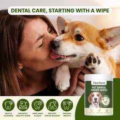 PawSono Dog & Cat Finger Dental Wipes, 50 count slide 2 of 9