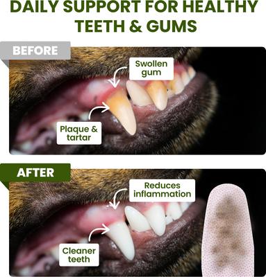 Show full view: PawSono Dog & Cat Finger Dental Wipes, 50 count slide 3 of 10