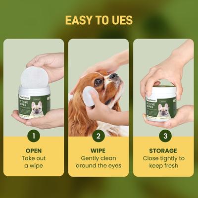 Show full view: PawSono Hypoallergenic Dog & Cat Eye Wipes, 100 count slide 6 of 8