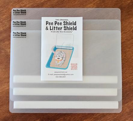 Show full view: Pee Pee Shield Cat Litter Box Shields, 15-in long x 11-in tall, 3 count slide 6 of 10