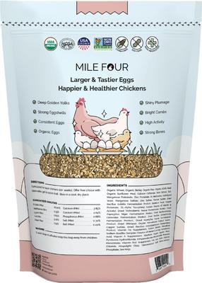 Show full view: Mile Four Organic 16% Protein Mash Layer Chicken & Duck Feed, 23-lb bag slide 2 of 10