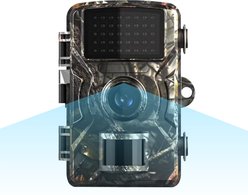 LvLrister Waterproof Trail Wildlife Outdoor Pet Camera with Night Vision, Camouflage