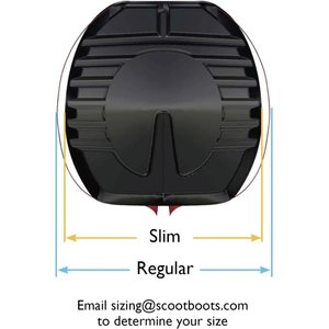 Scootboot Hoof Boot, Black, 3, 2 count