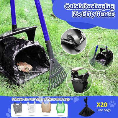 Show full view: SlowTon Metal Swivel Bin & Rake & Spade Dog Pooper Scooper Set slide 5 of 8