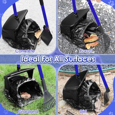 Show full view: SlowTon Metal Swivel Bin & Rake & Spade Dog Pooper Scooper Set slide 4 of 8