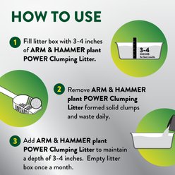 Arm & Hammer Litter Plant Power Unscented Lightweight Clumping Wheat Cat Litter, 15-lb bag slide 2 of 9