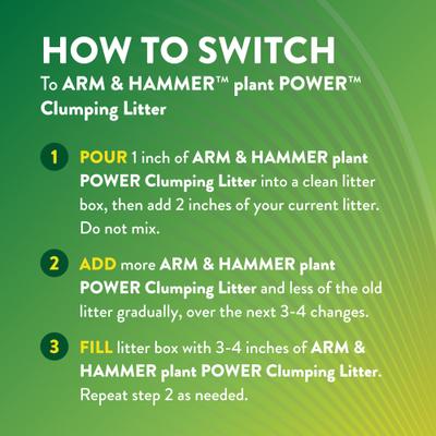 Show full view: Arm & Hammer Litter Plant Power Unscented Lightweight Clumping Wheat Cat Litter, 10-lb bag slide 4 of 12