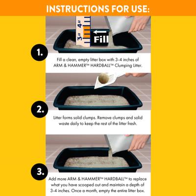 Show full view: Arm & Hammer Litter Platinum Hardball Garden Bloom Lightweight Easy No-Mess Scooping Clumping Cat Litter, 14.5-lb bag slide 10 of 13