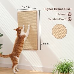 FUKUMARU Horizontal Sisal Cat Scratcher Mat, Brown, 2 count slide 2 of 6