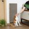 Show in main carousel: FUKUMARU Indoor L-Shape Wall Mounted Cat Toy Scratcher with Ball. Brown slide 9 of 10