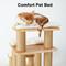 Show in main carousel: FUKUMARU 2-in-1 Wooden Dog & Cat Stairs with Scratching Post, Brown, Large slide 4 of 7