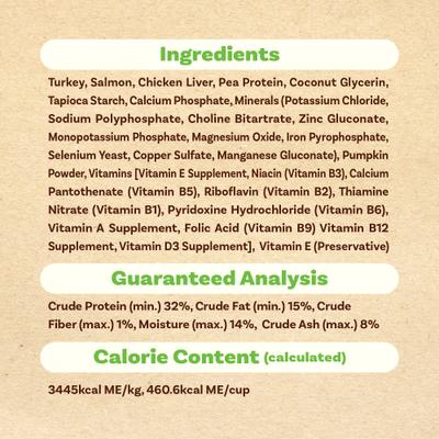 Show full view: AFreschi Air-Dried Turkey & Salmon Recipe Grain-Free Dog Food, 1-lb bag slide 7 of 8