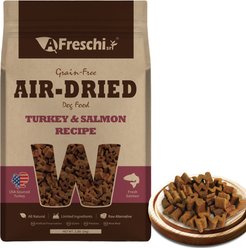 AFreschi Air-Dried Turkey & Salmon Recipe Grain-Free Dog Food, 2.2-lb bag