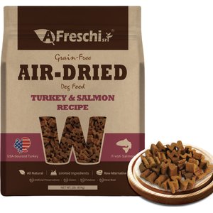 AFreschi Air-Dried Turkey & Salmon Recipe Grain-Free Dog Food, 1-lb bag