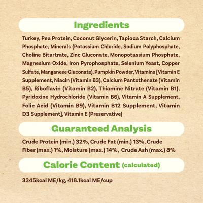 Show full view: AFreschi Air-Dried Turkey Recipe Grain-Free Dog Food, 1-lb bag slide 7 of 8