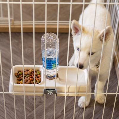 Show full view: IRIS Crate Dog Water Feeder, Beige, 2-cup slide 8 of 9