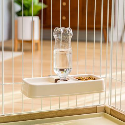 Show full view: IRIS Crate Dog Water Feeder, Beige, 2-cup slide 3 of 9