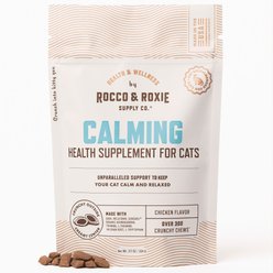 Rocco & Roxie Supply Co. Chicken Flavored Calming Chew Supplement for Cats, 3.7-oz bag
