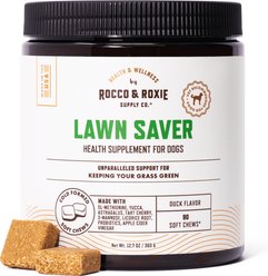 Rocco & Roxie Supply Co. Duck Flavored Chew Lawn Protection Supplement for Dogs, 90 count