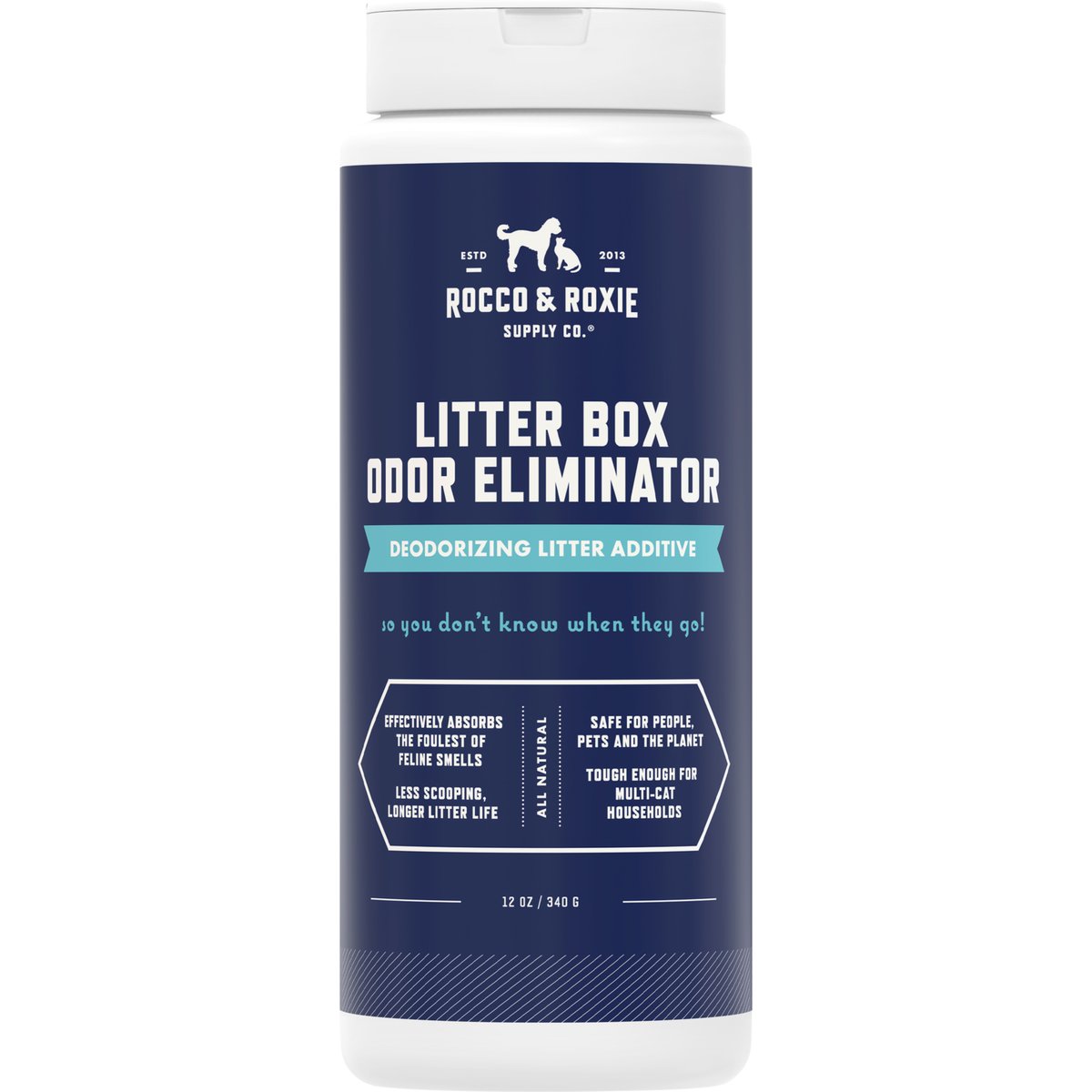 Rocco & Roxie Supply Co. Litter Box Cat Odor Eliminator, 12-fl oz bottle