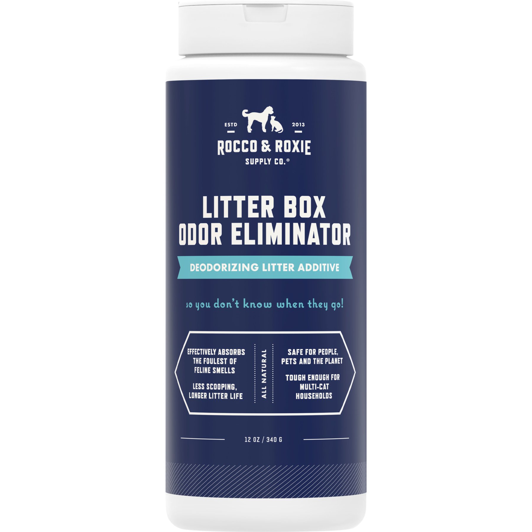 Rocco & Roxie Supply Co. Litter Box Cat Odor Eliminator, 12-fl oz bottle