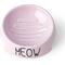 Show in main carousel: PetRageous Designs Meow Inverted Angeled 5-in Ceramic Cat Bowl, 6-oz, Pink slide 1 of 4