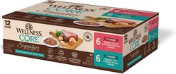 Wellness Signature Selects Seafood Selection Variety Pack Grain-Free Flaked Wet Cat Food, 5.3-oz can, case of 12