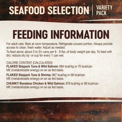 Show full view: Wellness CORE Signature Selects Seafood Selection Variety Pack Canned Cat Food, 2.8-oz, case of 8 slide 8 of 11