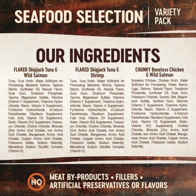 Show full view: Wellness CORE Signature Selects Seafood Selection Variety Pack Canned Cat Food, 2.8-oz, case of 8 slide 6 of 11