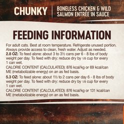 Wellness CORE Signature Selects Chunky Boneless Chicken & Wild Salmon Entree in Sauce Grain-Free Canned Cat Food, 2.8-oz, case of 12 slide 2 of 8
