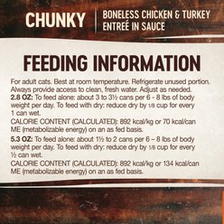 Wellness CORE Signature Selects Chunky Boneless Chicken & Turkey Entree in Sauce Grain-Free Canned Cat Food, 5.3-oz, case of 12 slide 2 of 8