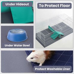 LuftPets Waterproof Guinea Pig Cage Liner, Gray, 18 x 79-in slide 2 of 7
