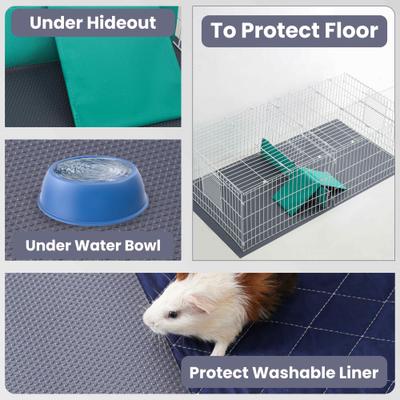 Show full view: LuftPets Waterproof Guinea Pig Cage Liner, Gray, 18 x 79-in slide 5 of 8