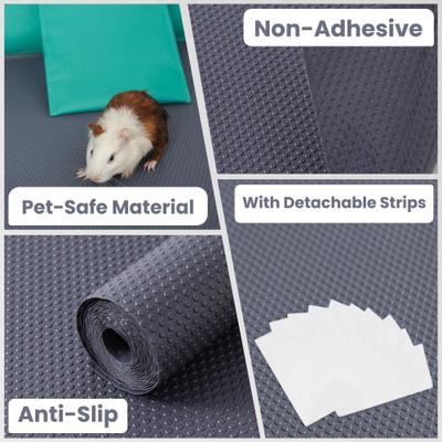 Show full view: LuftPets Waterproof Guinea Pig Cage Liner, Gray, 18 x 79-in slide 6 of 8