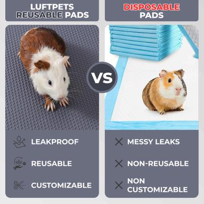 Show full view: LuftPets Waterproof Guinea Pig Cage Liner, Gray, 18 x 79-in slide 4 of 8
