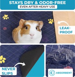 LuftPets Washable Rabbit & Guinea Pig Cage Liner Bedding, Blue, 24 x 47-in, 2 count slide 2 of 8