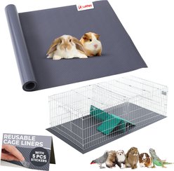 LuftPets Waterproof Guinea Pig Cage Liner, Gray, 18 x 79-in