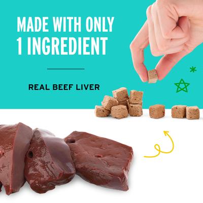 Show full view: Pet Botanics Training Reward Beef Liver Freeze-Dried Dog Treats, 16-oz bag slide 4 of 9