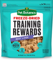 Pet Botanics Training Reward Beef Liver Freeze-Dried Dog Treats, 16-oz bag