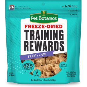Pet Botanics Training Reward Beef Liver Freeze-Dried Dog Treats, 16-oz bag