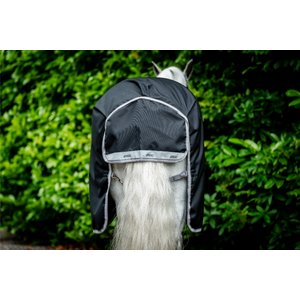 Amigo 1200D 0g Horse Turnout, Black, Titanium Grey, Silver, 78-in