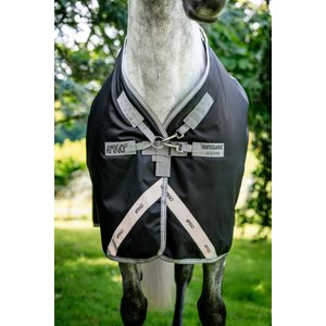 Amigo 1200D 0g Horse Turnout, Black, Titanium Grey, Silver, 78-in