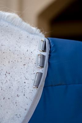 Show full view: Amigo Ripstop Insulator Plus 200g Horse Stable Blanket, Navy, Titanium Grey, 81-in slide 5 of 5