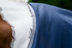 Amigo 1200D 0g X-Large Horse Turnout, Navy, Titanium Grey, Silver, 72-in slide 2 of 6